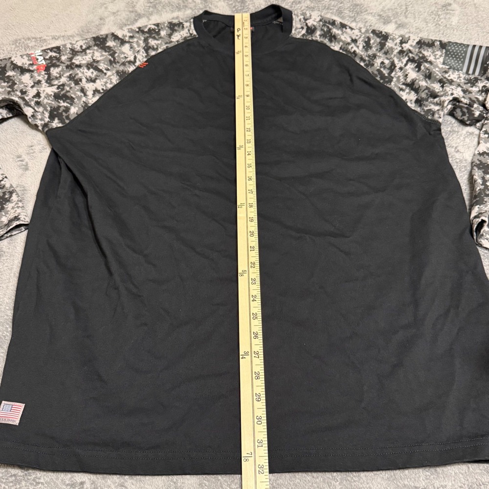 Ariat Work FR Mens XXL Black Digital Camo Raglan Long Sleeve T-Shirt CAT 2 NFPA - Picture 6 of 8